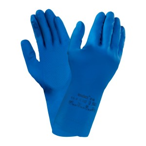 LUVA LATEX EXT. FINA AZUL VERSATOUCH 87-195*